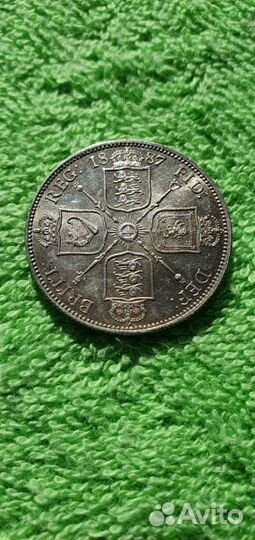 Флорин / 2 шиллинга, 1887 год Великобритания