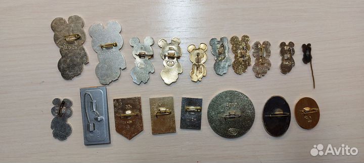 Значки СССР олимпиада 80 олимпийские мишки