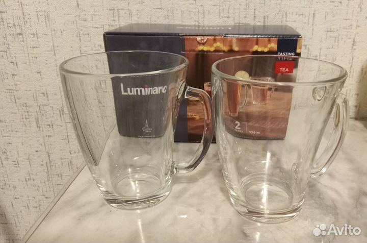 Набор кружек стеклянных Luminarc (новый)