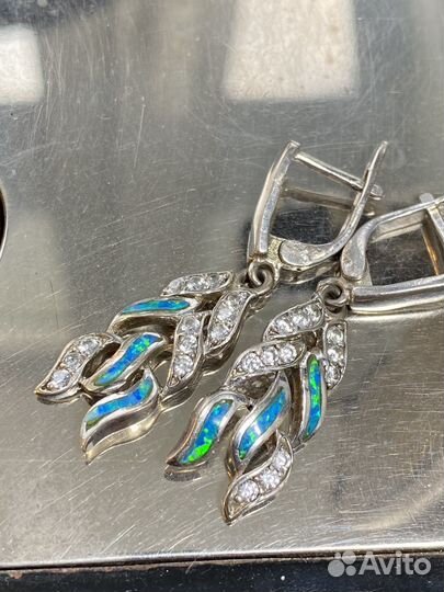 Серьги серебро 925 проба