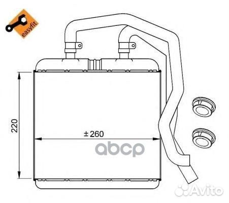 Радиатор печки 54217 NRF