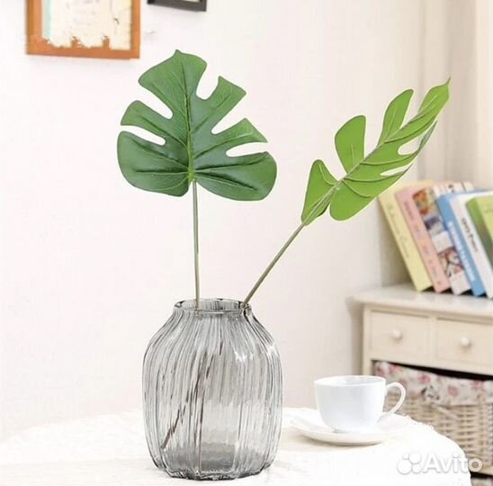 Искусственный Лист Монстеры Декор