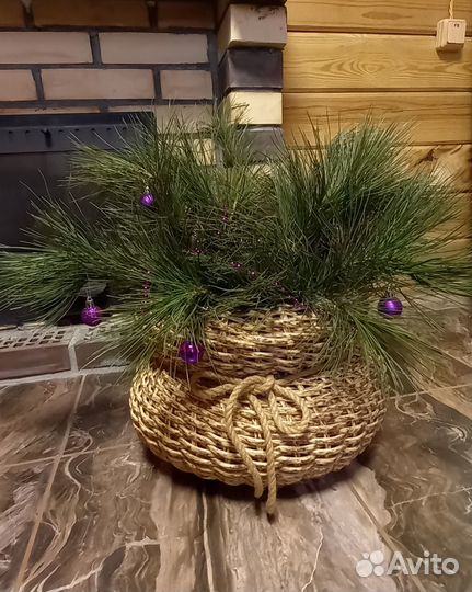 Кашпо из экоротанга