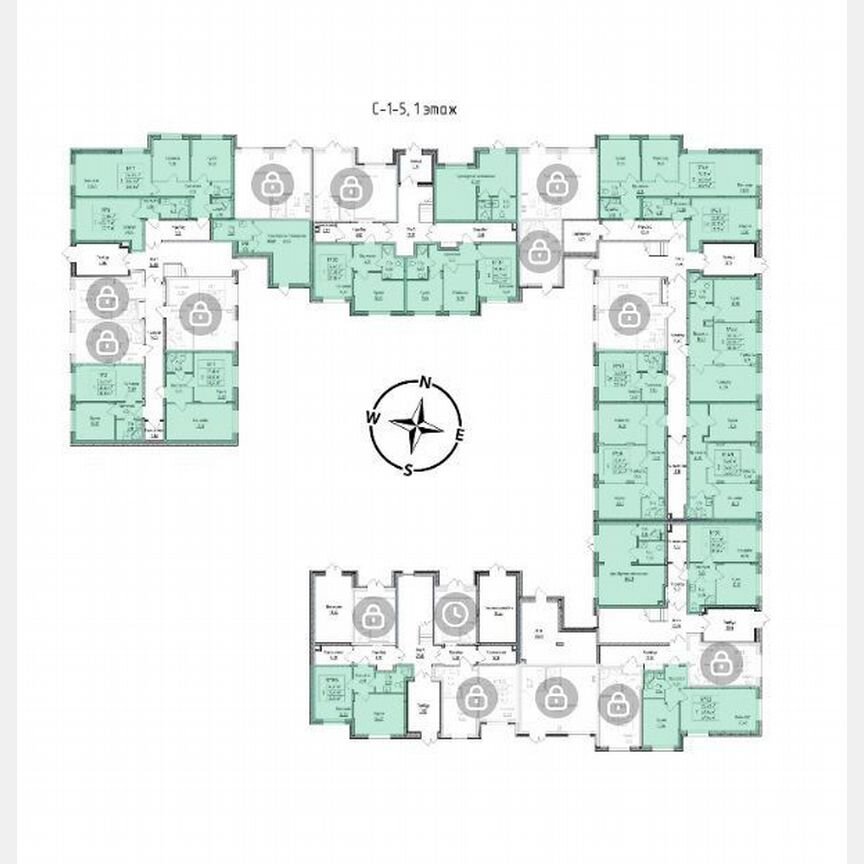 2-к. квартира, 54,4 м², 1/4 эт.