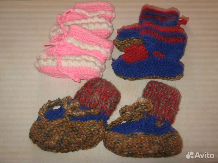 Вязанные пинетки