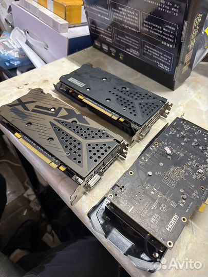 Видеокарта на запчасти xfx rt580 8gb
