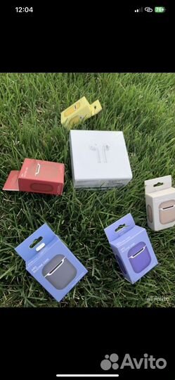 Наушники Airpods 2 с Гарантией + Чехол