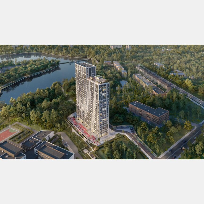 2-к. квартира, 45,9 м², 22/28 эт.