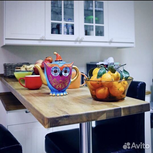 Необычный чайник из фарфора «сова». Ручная работа