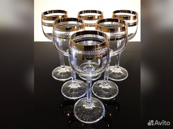 Рюмки бокалы богемия, Чехословакия, 70-е гг