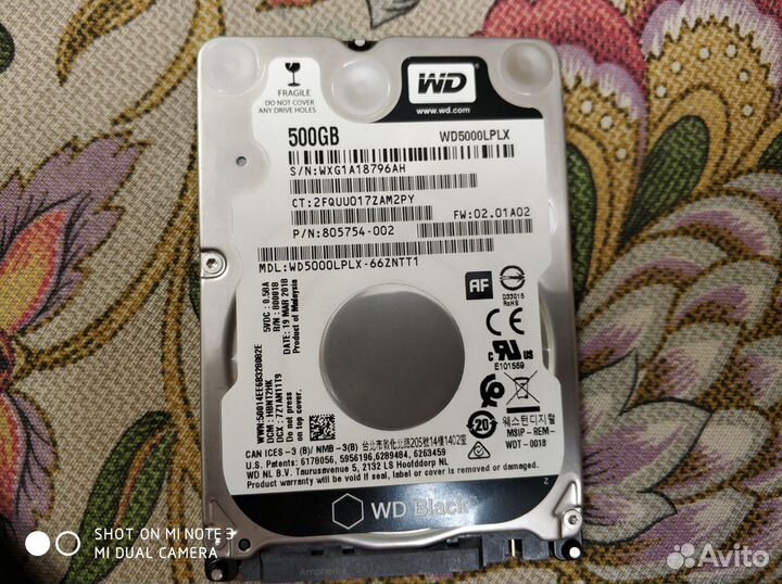 SSD HDD для ноутбуков от 160гб до 3тб