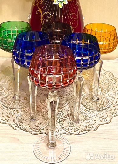 Цветной хрусталь Бокалы Германия h 20 см