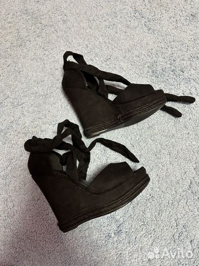 Босоножки женские 37 размер черные