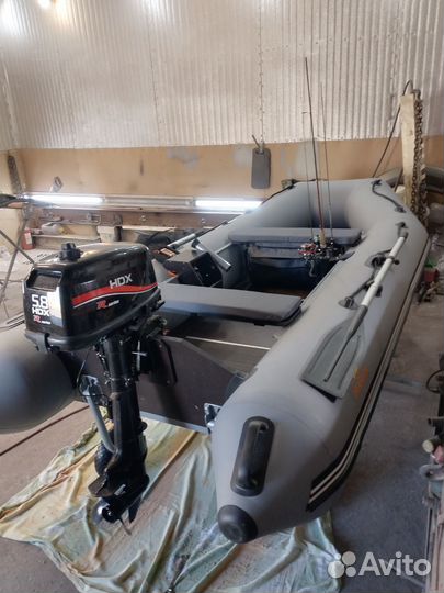 Лодка пвх Марлин с мотором HDX 5,8 бу