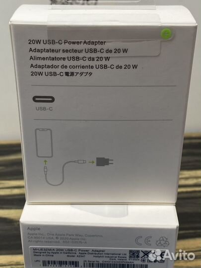 Зарядное устройство Apple 20w USB-C оригинал