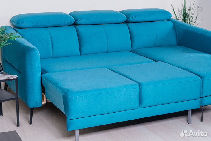 Диван 2-х местный с оттоманкой Rollin