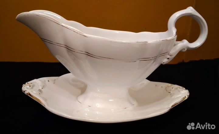 Соусник с поддоном антикварный кузнецовский