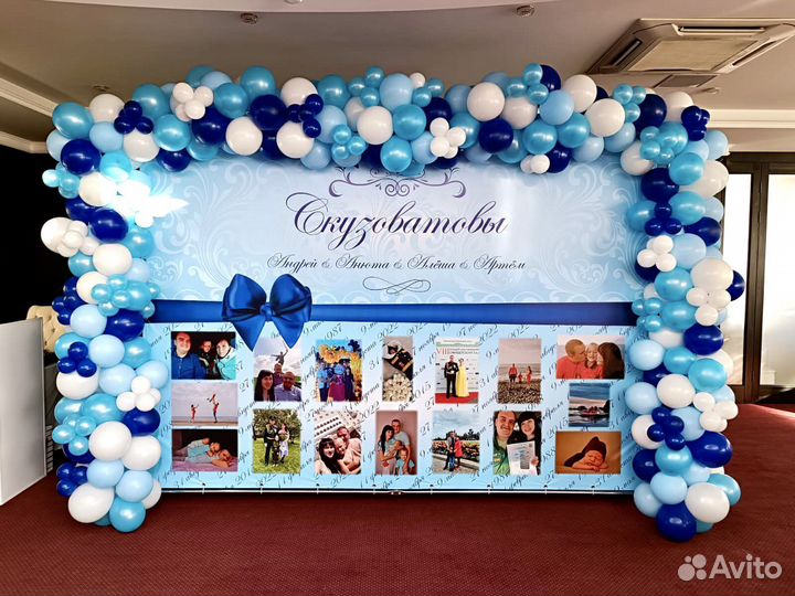 Фотозона. Пресс Волл. Стойка с баннером