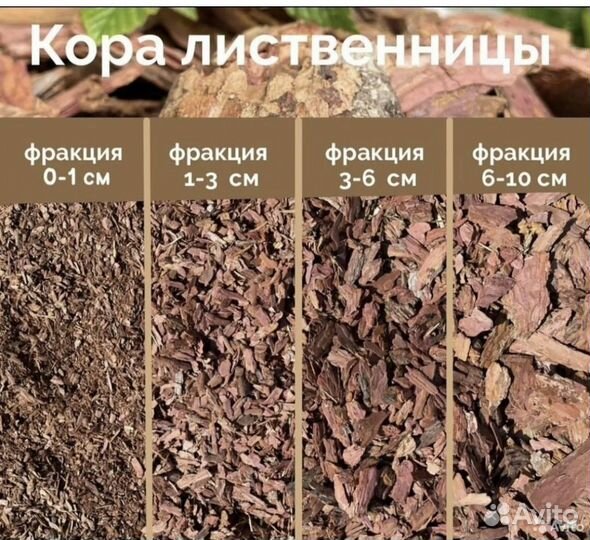 Мульча кора лиственницы