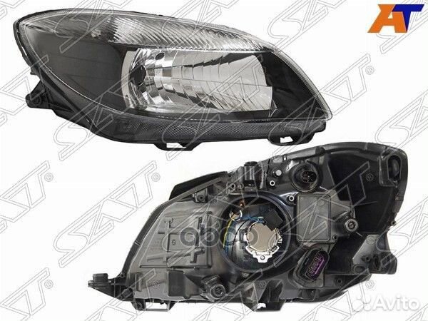 Фара skoda fabia/roomster 10-14 RH черная