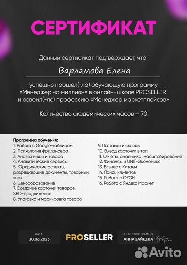 Консультация по выходу на маркетплейс