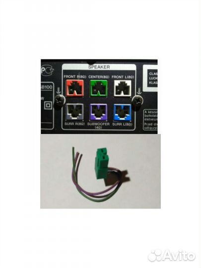 Разъем для акустики домашнего кинотеатра sony