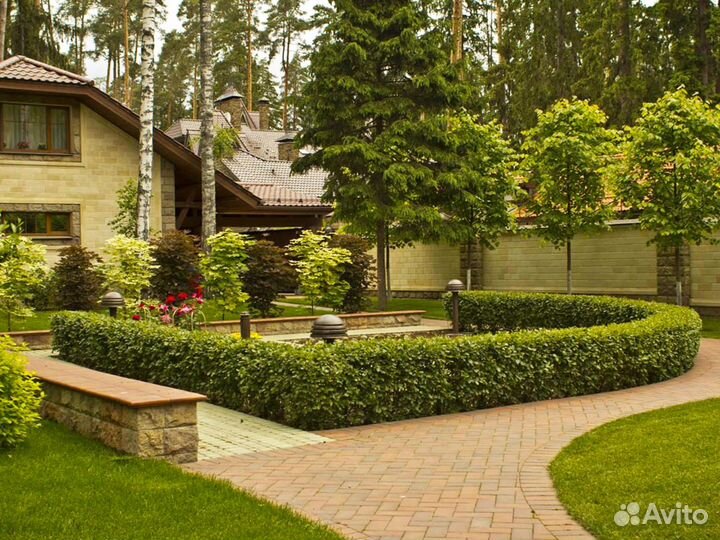 Ландшафтный дизайн 9 соток с домом \ Проект №586