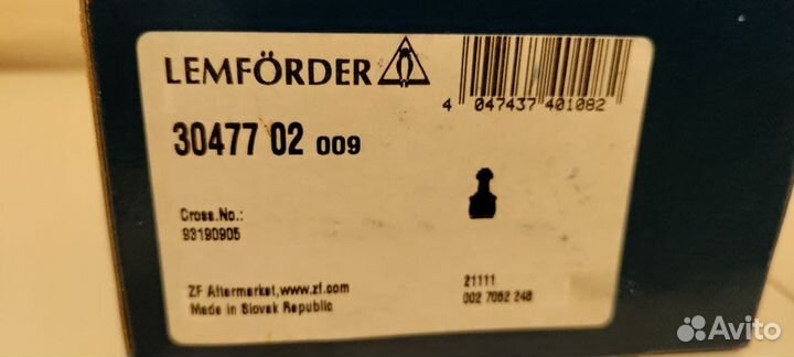 Lemforder опора шаровая нижняя левая Opel Meriva