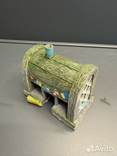 Грот для аквариума домик кафе Красти Краб