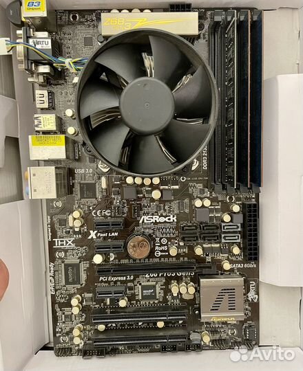 Комплект материнская плата с процессором и памятью