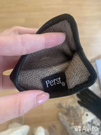 Перчатки женские кожаные