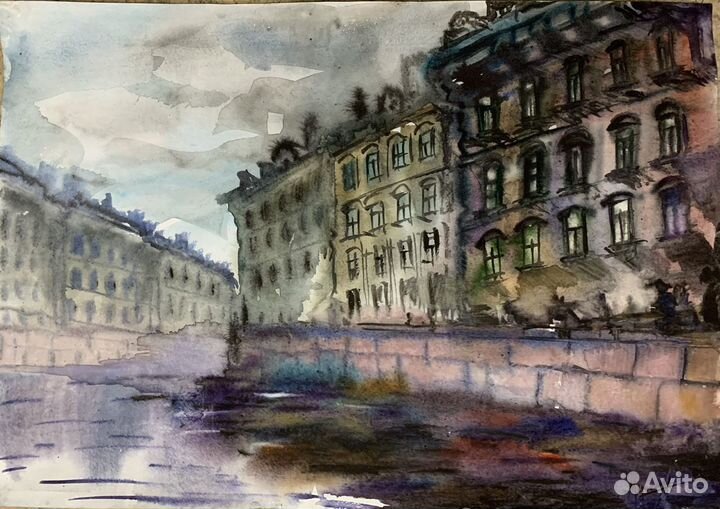 Картина акварель