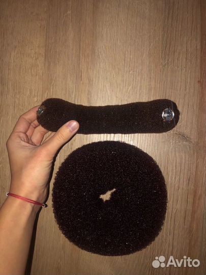 Бублик бублики для волос коричневый