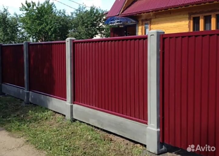 Забор из профнастила с гарантией качественно