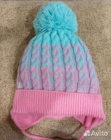 Шапка зимняя для девочки 46 48
