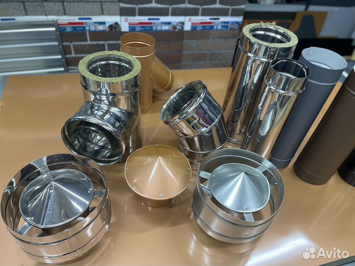 Трубы для дымохода (готовый комплект для печки)