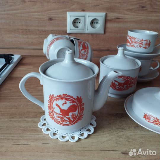 Сервиз чайный Глухарь Дулёво