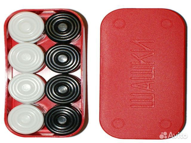 Шашки пластмассовые