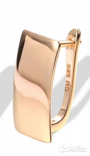 Позолоченные серьги