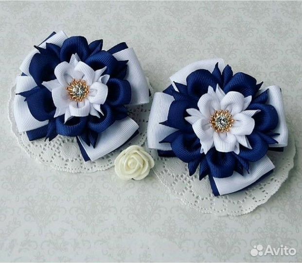 Школьные бантики kanzashi