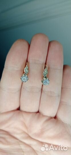 Золотые серьги 583