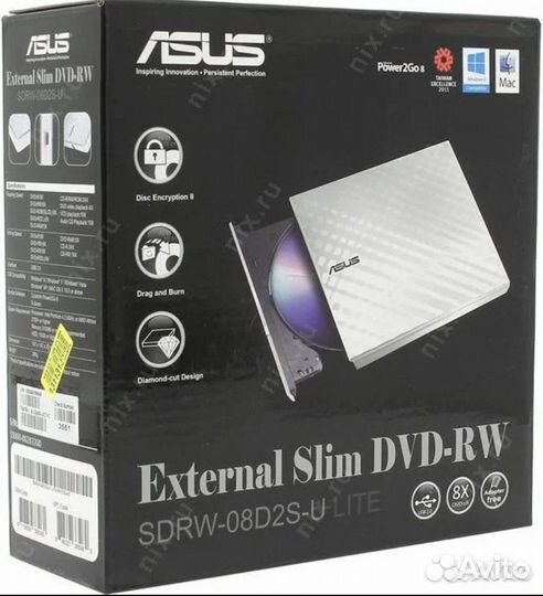 Внешний дисковод DVD, CD, asus