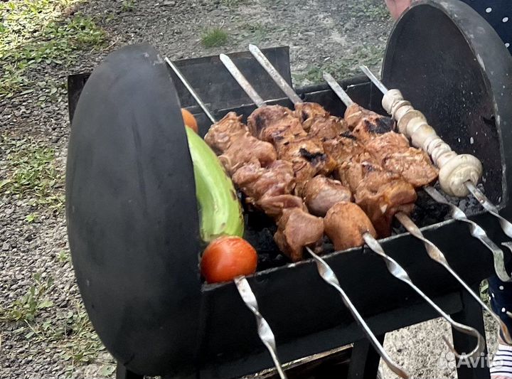 Мангал из газового баллона ручной работы