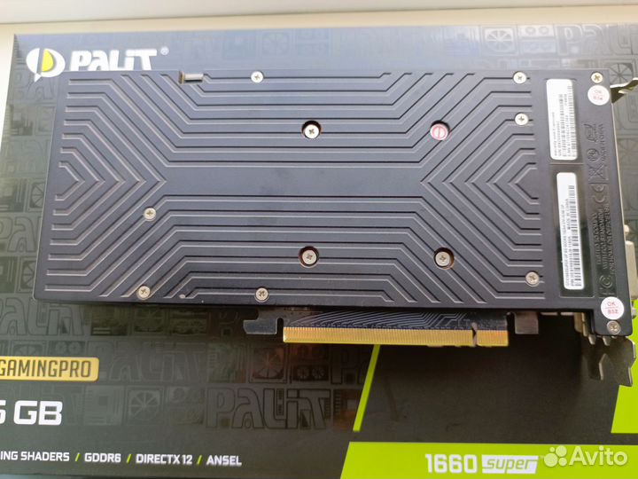 Видеокарта gtx 1660 super 6gb palit