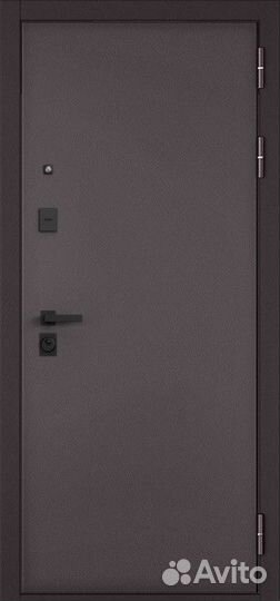 Дверь входная металлическая с зеркалом