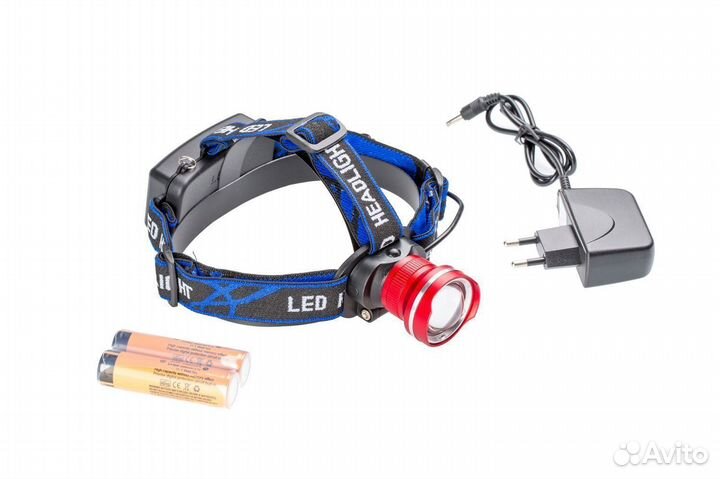 Налобный фонарь PRO-GH08 корпус красный, 1000Lm