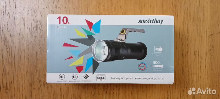 Ручной фонарь smartbuy SBF-30-H. 10Вт