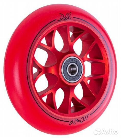 Колесо для самоката X-Treme 110*24мм, Dill, red