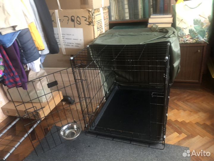 Клетка б/у для собак малых/средних пород складная