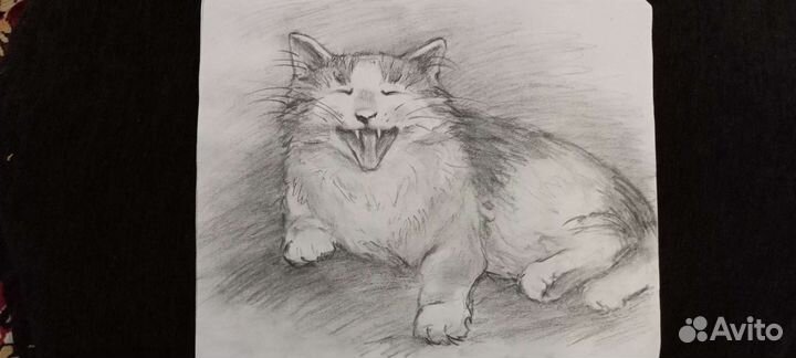 Картина углем